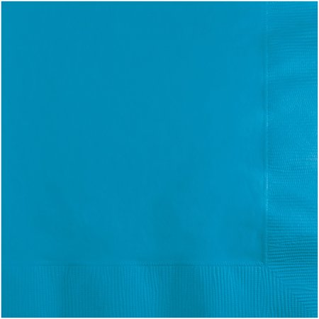 TOUCH OF COLOR Turquoise Blue Beverage Napkins 3 ply, 5"x5", 500PK 573131B